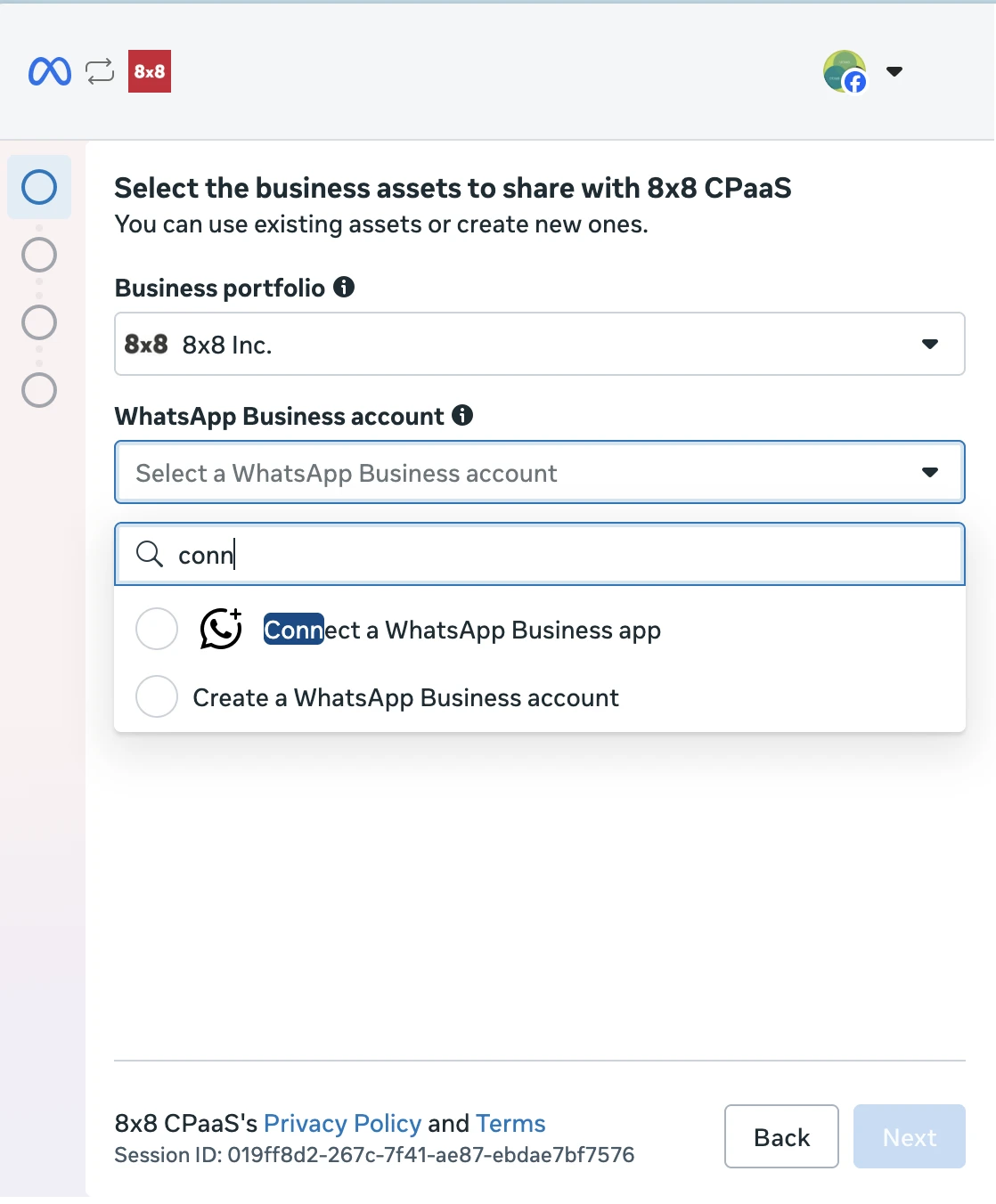 WhatsApp Embedded Signup - Connect Existing Business App